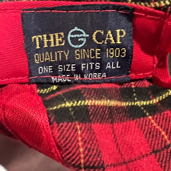The Cap Red plaid Snapback OSFA  Retro /Y2K - Picture 5 of 5